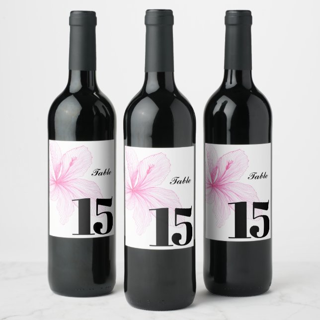 Elégant Étiquette de table de fête de vin personna (Bouteilles)