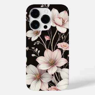 Élégant étui de ligne florale Art Phone