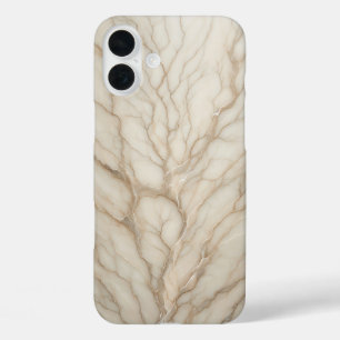 Élégant Étui en Marbre Beige Crème Luxueux en Form