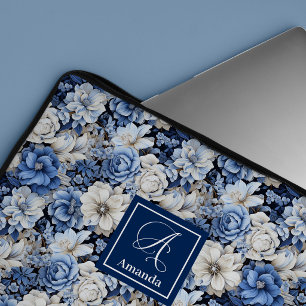 Élégant Étui Housse pour Ordinateur Portable Fleur