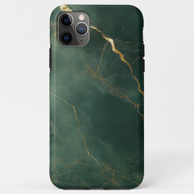 Élégant étui pour iPhone / iPad en marbre bleu (Dos)