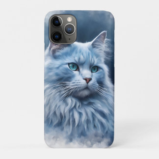 Élégant Étui Téléphone Chat Blanc Yeux Bleus Artis