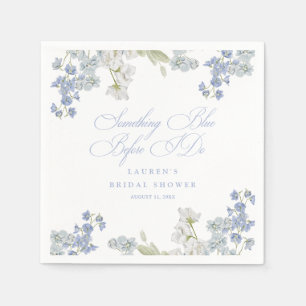Elegant etwas Blau bevor ich Brautparty mache Serviette
