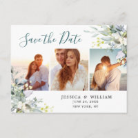 Elegant Eucalyptus 3 FOTO Hochzeit Speichern Sie d