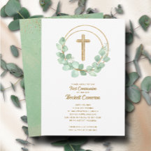 Elegant Eucalyptus First Communion