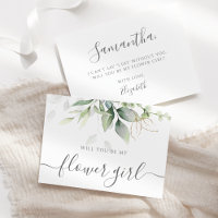 Elegant Eucalyptus Greenery Flower Girl Vorschlag