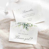 Elegant Eucalyptus Greenery Flower Girl Vorschlag
