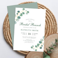 Elegant Eucalyptus Greenery Wedding Bridal Brunch