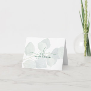 Elegant Eucalyptus Script Monogram