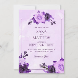 Elegant Eucalyptus Simple Wedding Einladung