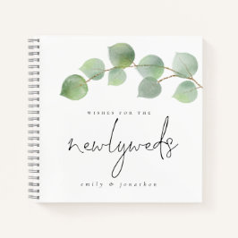 Elegant Eucalyptus wünscht sich für das Gästebuch  Notizbuch