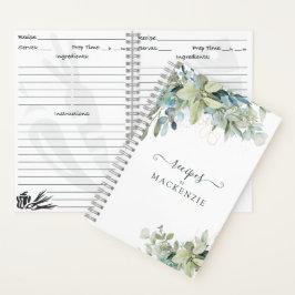 Elegant Eukalyptus Botanischer Garten Rezept Notizbuch