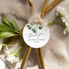 Elegant Eukalyptus Greenerity Goldfolie Wedding Cl Geschenkanhänger