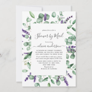 Elegant Eukalyptus Greenery Brautparty by Mail Einladung