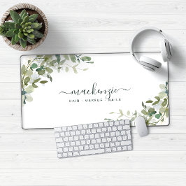 Elegant Eukalyptus Greenery Custom Schreibtischunterlage