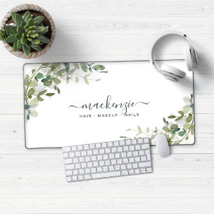 Elegant Eukalyptus Greenery Custom Schreibtischunterlage