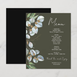 Elegant Eukalyptus Greenery Event Menu