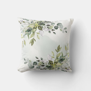 Elegant Eukalyptus Greenery Watercolor Kissen