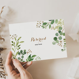 Elegant Eukalyptus Leaf Grüne Zeichen vorbehalten