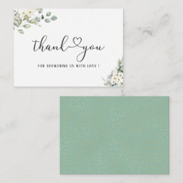 Elegant Eukalyptus Verlasse Grüne Note Card Mitteilungskarte