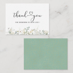 Elegant Eukalyptus Verlasse Grüne Note Card Mitteilungskarte