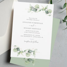 Elegant Eukalyptus Verlasse Grüne Rustikale Hochze