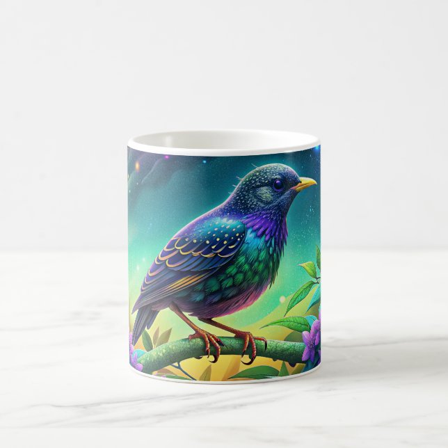 Elégant européen Starling Mug Nature's Iridescente (Centre)