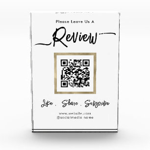 Élégant examen des affaires Code QR Bloc photo