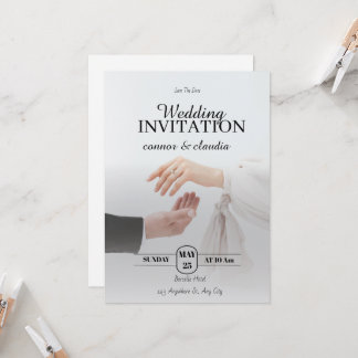 Élégant faire-part de mariage
