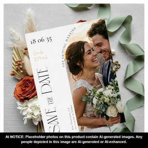 Élégant Faire-Part de Mariage à l'Écriture Calligr