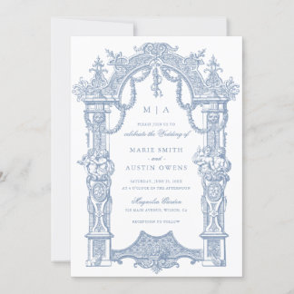 Elégant Faire-part de mariage de cadre de bordure