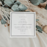 Élégant Faire-part de mariage de frontière classiq
