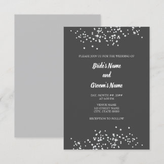 Elégant Faire-part de mariage de strass