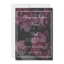 Élégant Faire-part de mariage des fleurs Roses