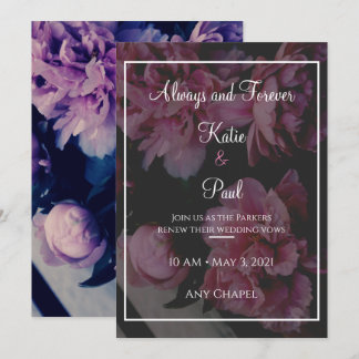 Élégant Faire-part de mariage des fleurs Roses