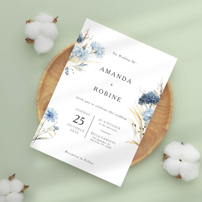 Elégant Faire-part de mariage d'Eucalyptus (Créateur téléchargé)