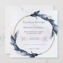 Élégant Faire-part de mariage Floral