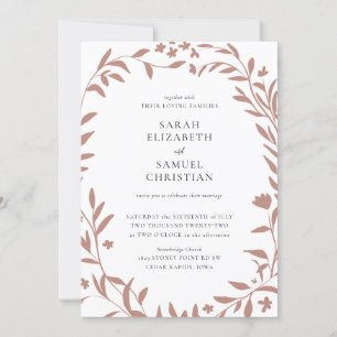 Elégant Faire-part de mariage Floral