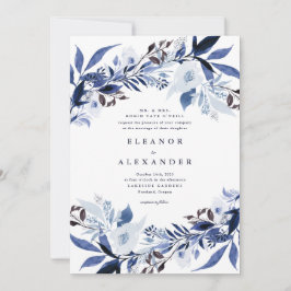 Elégant Faire-part de mariage Floral Melange