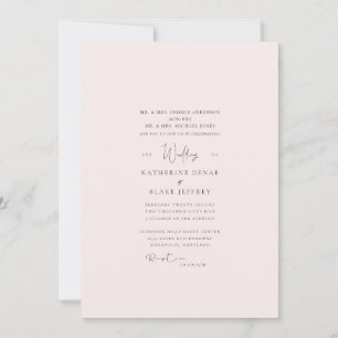 Élégant Faire-part de mariage Formel