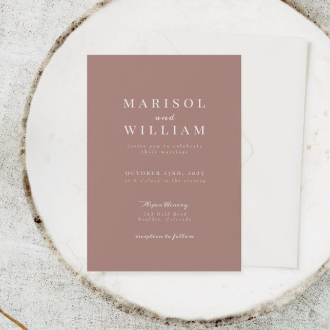 Élégant Faire-part de mariage moderne et sophistiq (Créateur téléchargé)