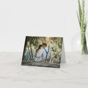 Élégant faire-part de mariage moderne photo