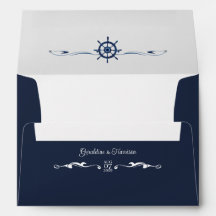 Elégant Faire-part de mariage Nautique