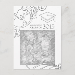 élégant faire-part de remise des diplômes 2015