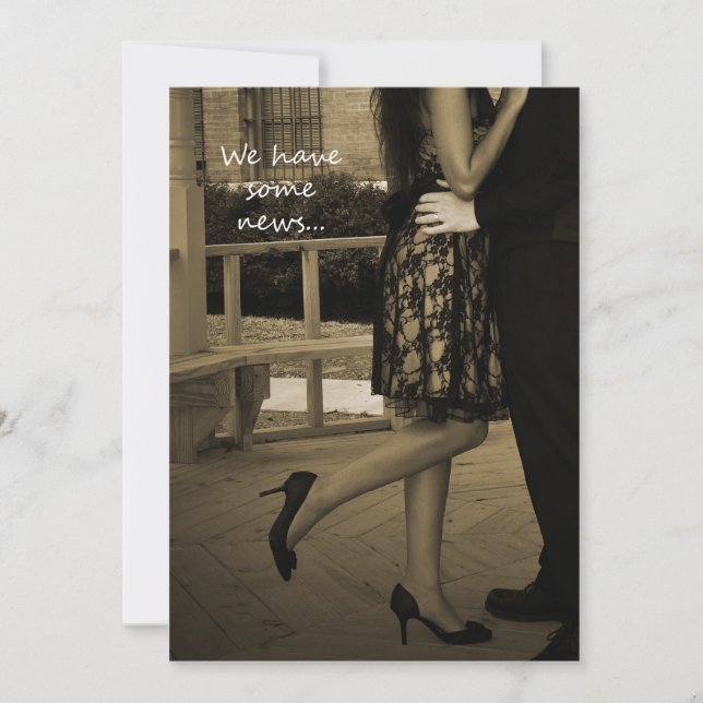 Élégant Faire-part Elopement Couple (Devant)