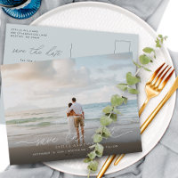 Élégant Faire-Part Moderne de Mariage de Photo de