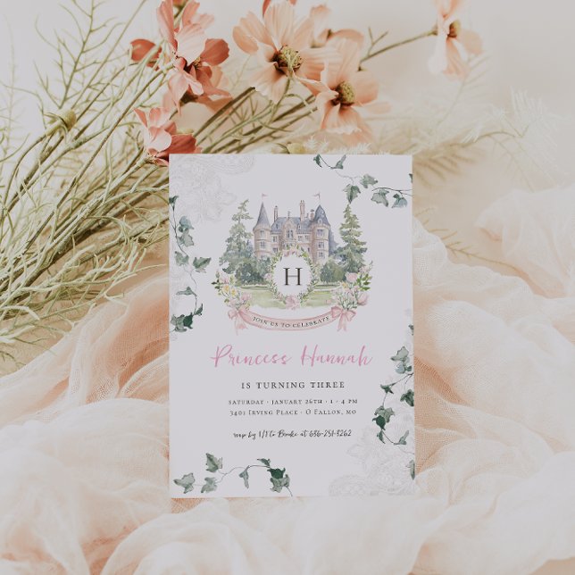 Elegant Fairy Tale | Princess Birthday Party Einladung (Von Creator hochgeladen)