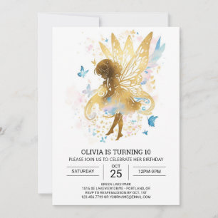 Elegant Fairycore Birthday Bliss Einladung