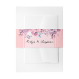 Elegant, Fall Floral, Dusty Rose Hochzeit Einladungsbanderole