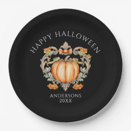 Elegant Fall Pumpkin Pappteller